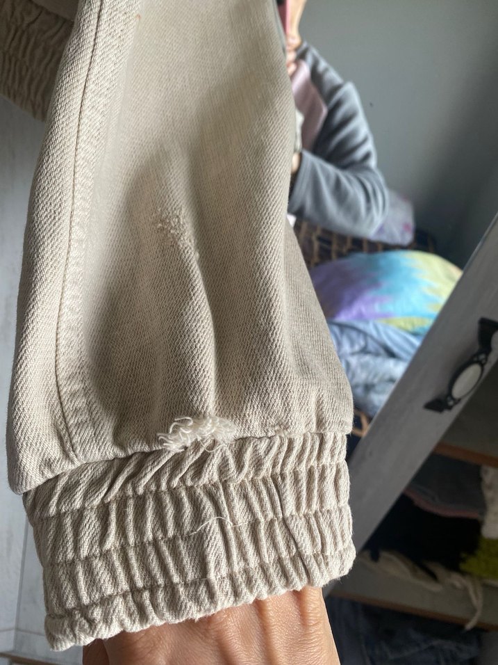 Bej Kadın Keten Ceket - Görsel 3