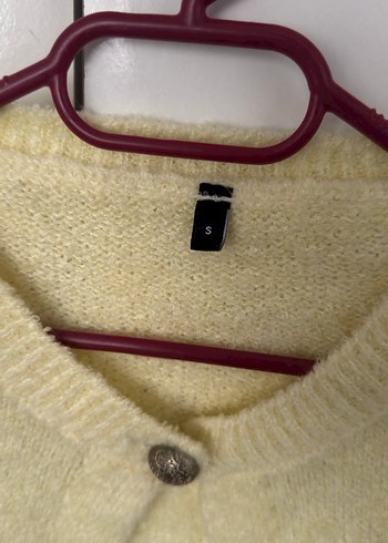 Sarı  Yün Hırka - Görsel 2