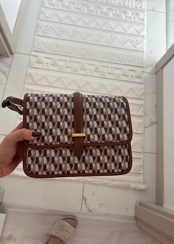 Mango MANGO Strass Taşlı Bağcıklı Klapalı Çanta 1 kez kullanıldı