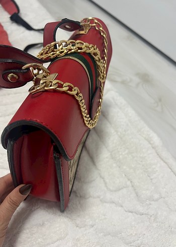 Gucci Kırmızı Deri Gucci Kadın Çanta
