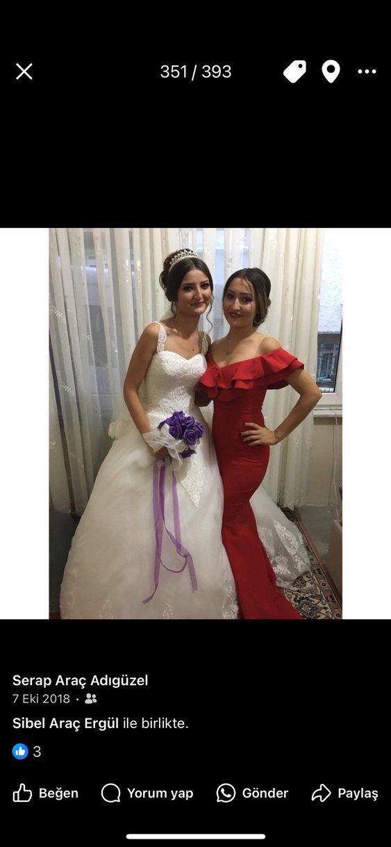 Bordo Straplez Modern Klasik Denizkızı Gelinlik - Görsel 3