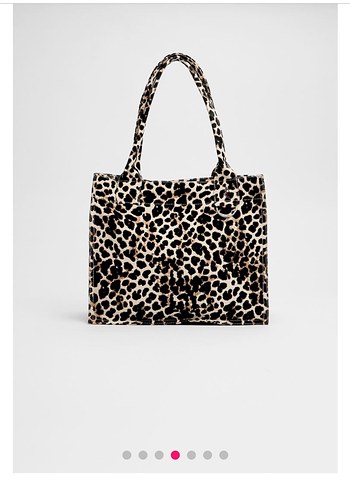 Stradivarius Kahverengi Leopar Desenli Kadın Çanta