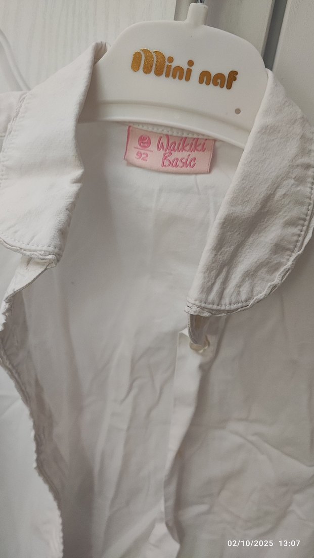 2 Adet LCW Waikiki Kız çocuk Pamuklu Gömlek - Görsel 2