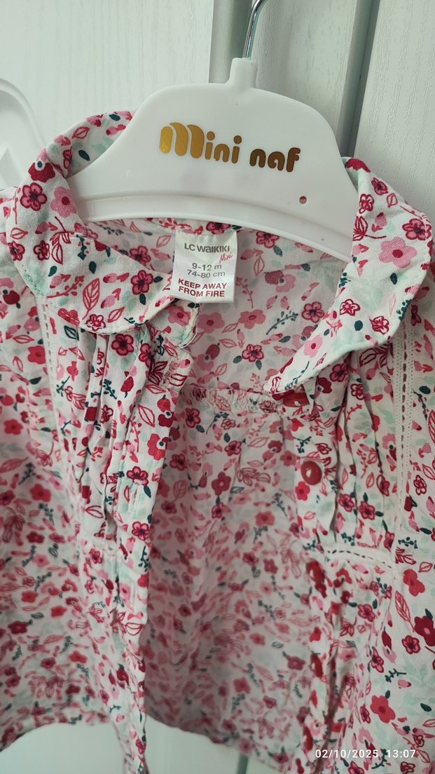 2 Adet LCW Waikiki Kız çocuk Pamuklu Gömlek - Görsel 4