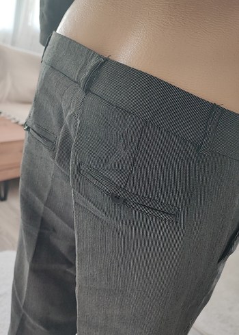 Kadın Gri Mini Saten Blazer Ceket - Görsel 6