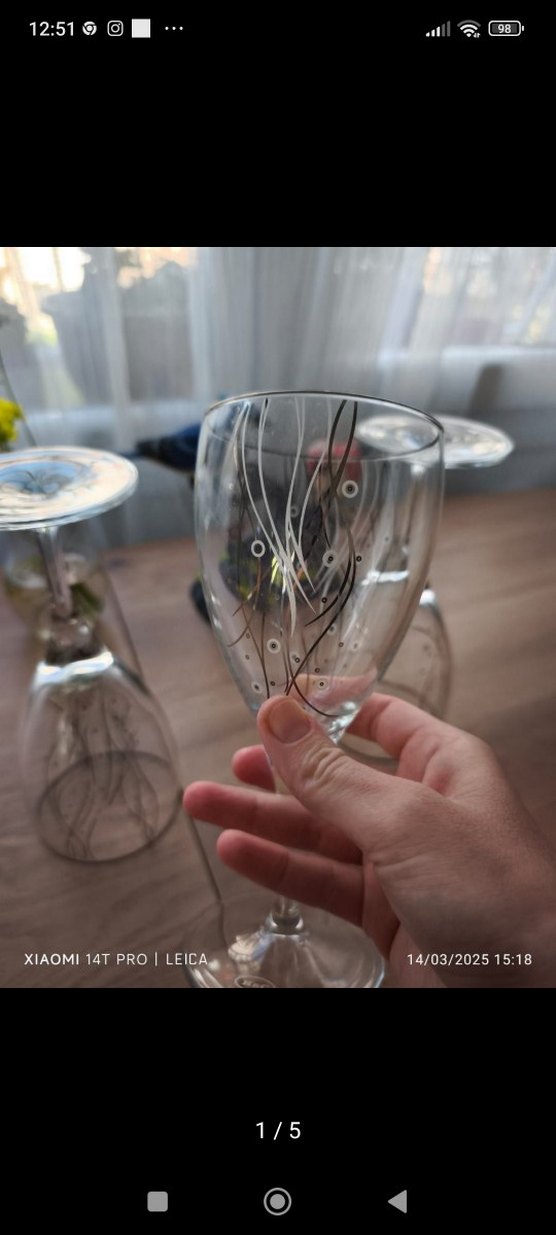 Karaca Gümüş yaldızlı 12li Kadeh Seti - Görsel 5