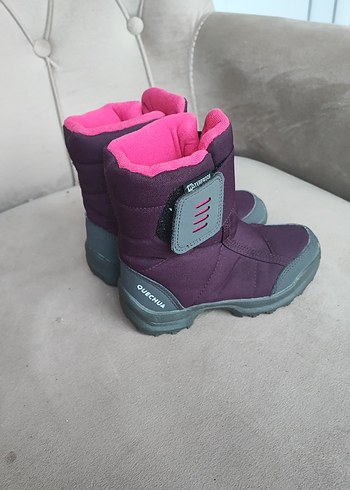 Kız Çocuk Mor Cırt Cırtlı su geçirmez bot - Görsel 2
