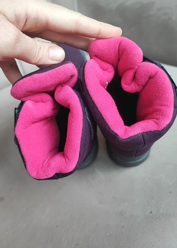 Kız Çocuk Mor Cırt Cırtlı su geçirmez bot - Görsel 5