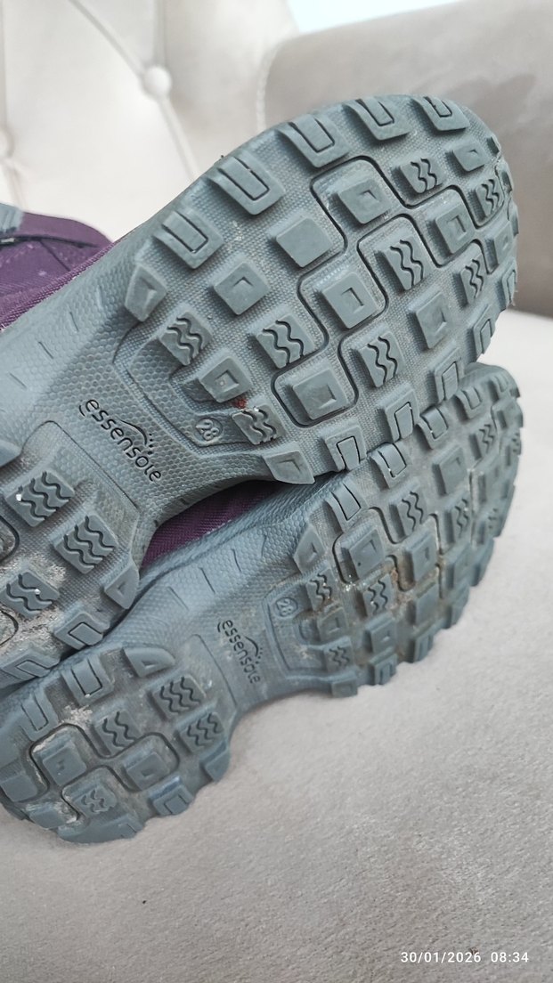 Kız Çocuk Mor Cırt Cırtlı su geçirmez bot - Görsel 4