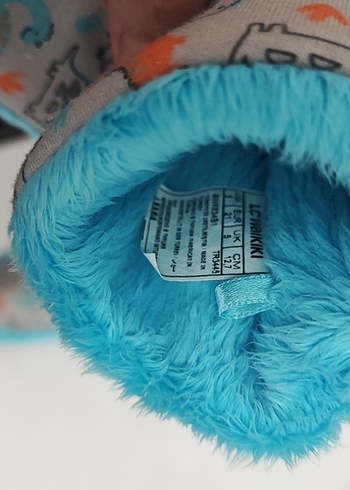 LCW Waikiki Erkek Çocuk Renkli Peluş Ev Terliği - Görsel 4