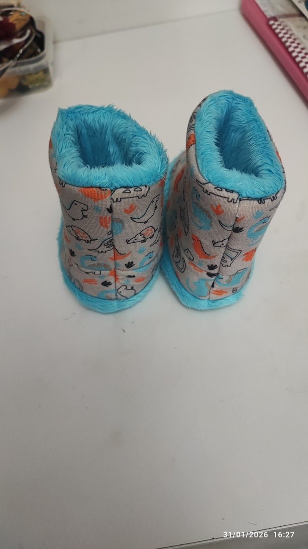 LCW Waikiki Erkek Çocuk Renkli Peluş Ev Terliği - Görsel 2