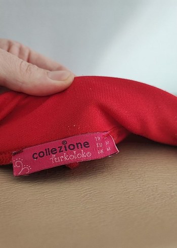 Kırmızı Baskılı Kapüşonlu Kadın Sweatshirt - Görsel 5