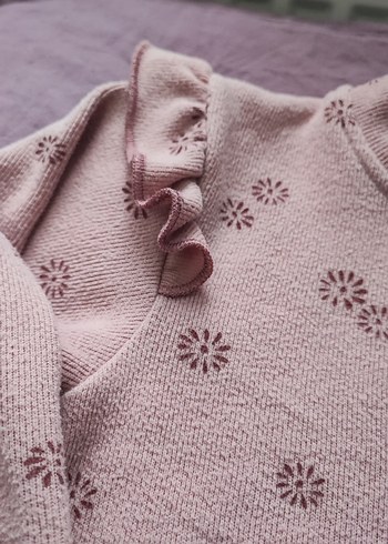 Pembe Fır Fır Detaylı Bebek Kız Takımı - Görsel 2