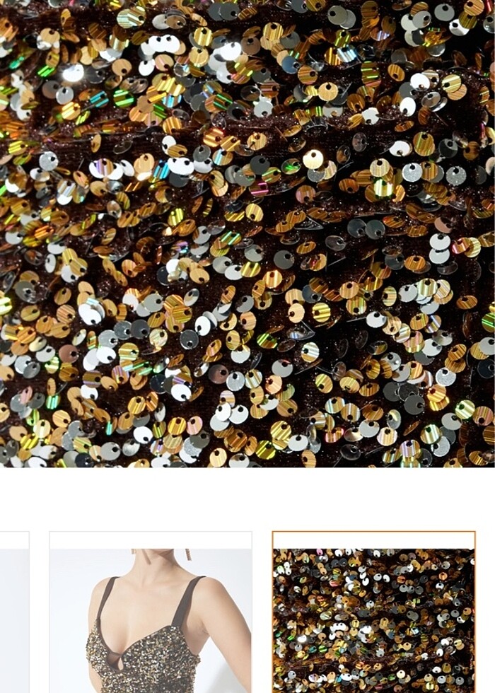 Pullu payetli elbise - Görsel 2