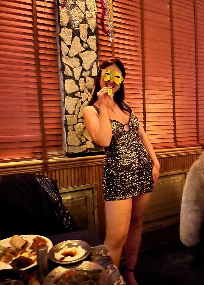 Pullu payetli elbise - Görsel 5