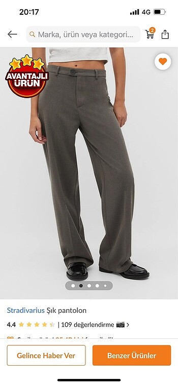 Stradivarius şık pantolon (etiketli)