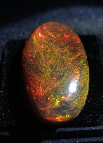 Diğer IKGTL SERTİFİKALI 13.30 CT JANJANLI SİYAH ETİYOPYA OPALİ