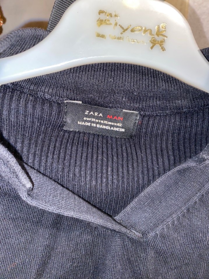 Siyah V Yaka Kadın Triko - Görsel 3