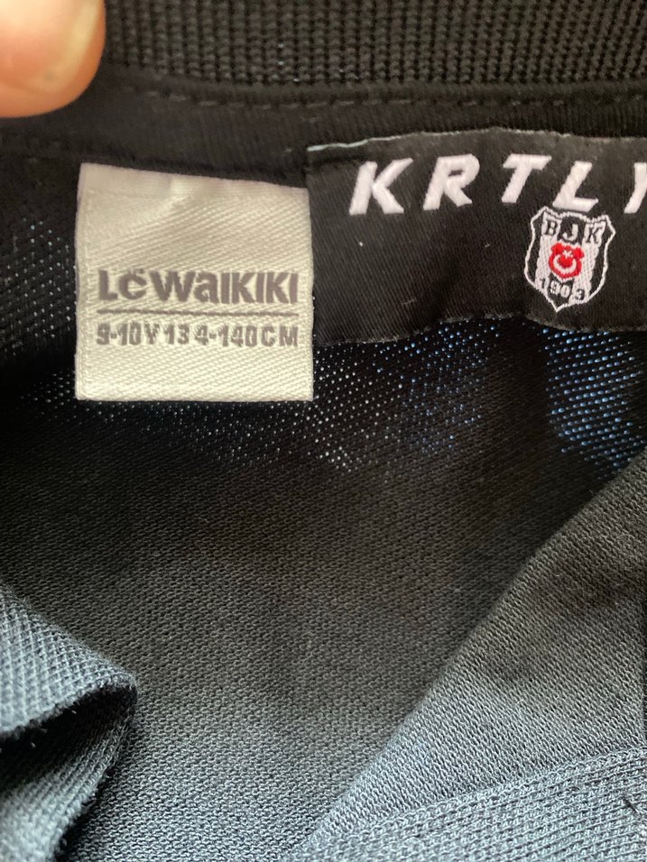 Gri Erkek çocuk Polo Yaka Kısa Kollu Tişört - Görsel 5