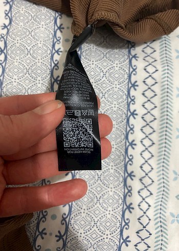 Kadın Kahverengi V Yaka Uzun Kollu Bluz - Görsel 3