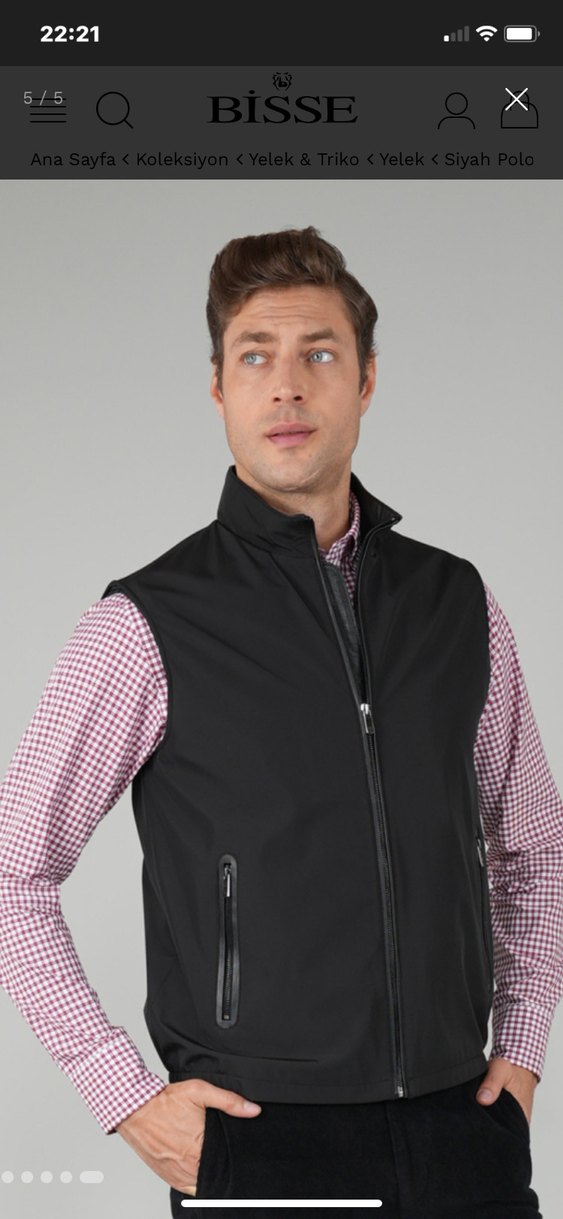 Bisse Kolsuz Erkek Yelek - Görsel 2
