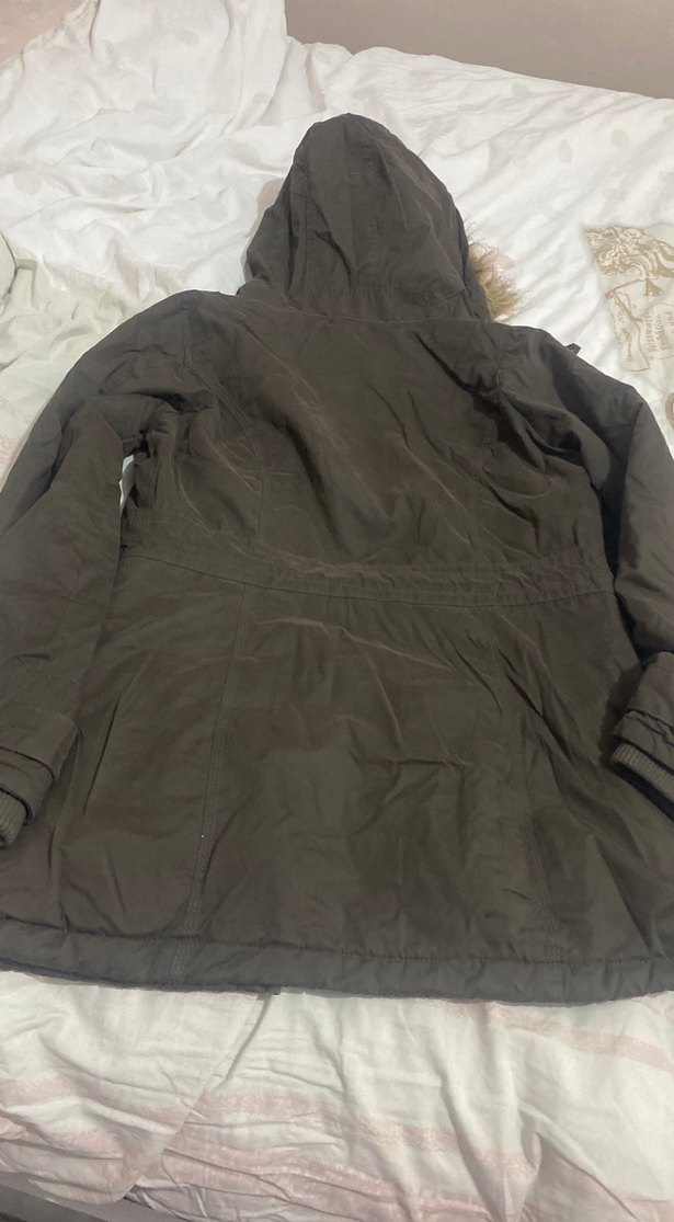 Kadın Kışlık Kürklü Kapüşonlu Mont - Görsel 4