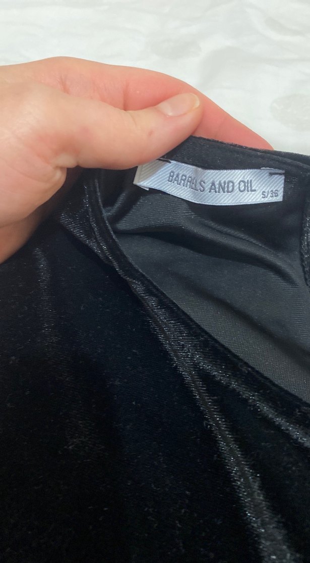 Uzun Siyah Gotik Kadın Elbise - Görsel 2