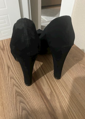 Siyah Tokalı Stiletto Topuklu Kadın Ayakkabı - Görsel 2