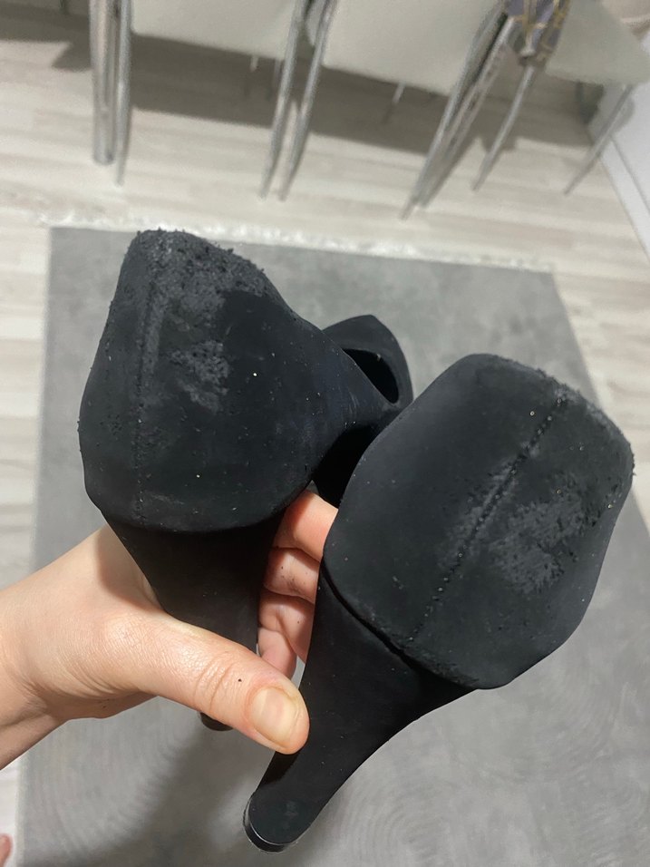 Siyah Tokalı Stiletto Topuklu Kadın Ayakkabı - Görsel 5