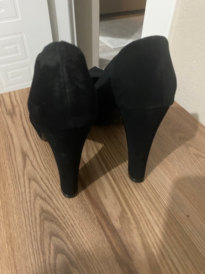 Siyah Tokalı Stiletto Topuklu Kadın Ayakkabı - Görsel 2