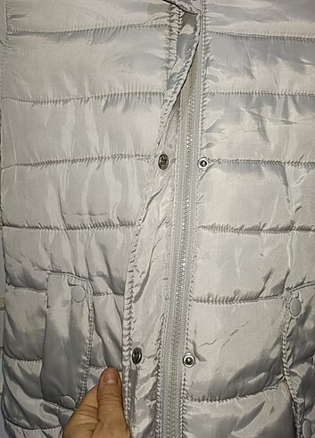 8 Yaş Beden gri Renk Koton mont