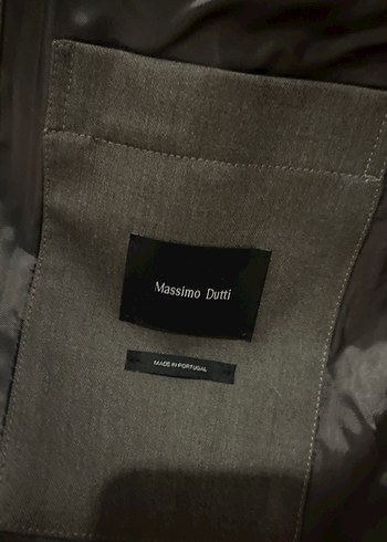 Massimo Dutti gri yün ince ceket L - Görsel 3