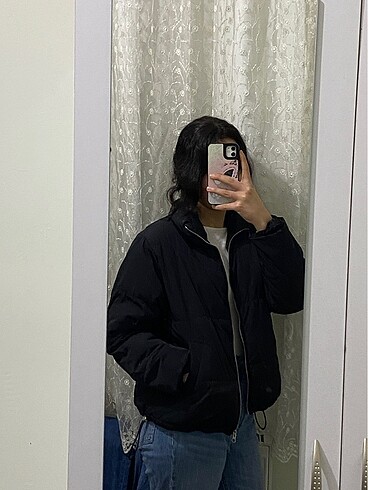 s Beden h&m siyah mont