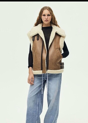 Zara peluş yelek 