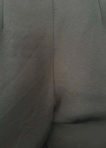 Fermuarlı Siyah Kadın Kumaş Pantolon - Görsel 5