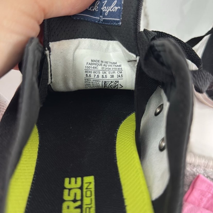 Converse Siyah Beyaz Düz Tabanlı Kadın Spor Ayakkabı - Görsel 5