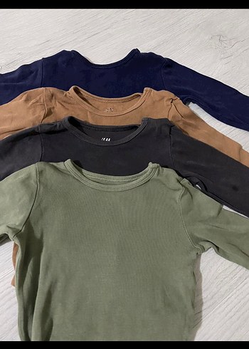 Uzun Kollu Erkek Bebek Çıtçıtlı Boy - Görsel 2