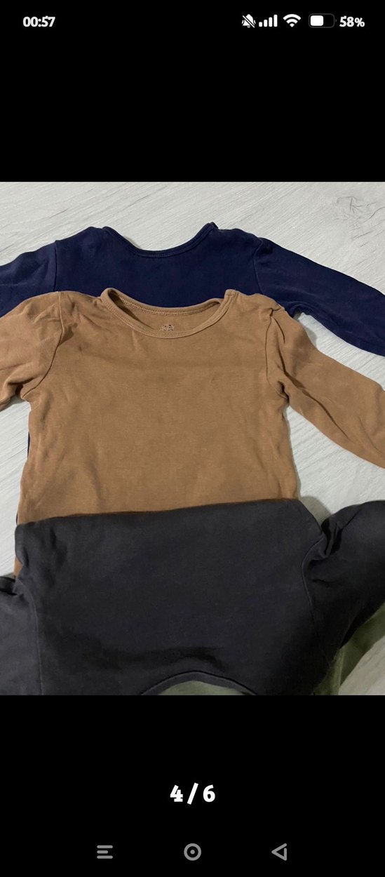 Uzun Kollu Erkek Bebek Çıtçıtlı Boy - Görsel 4