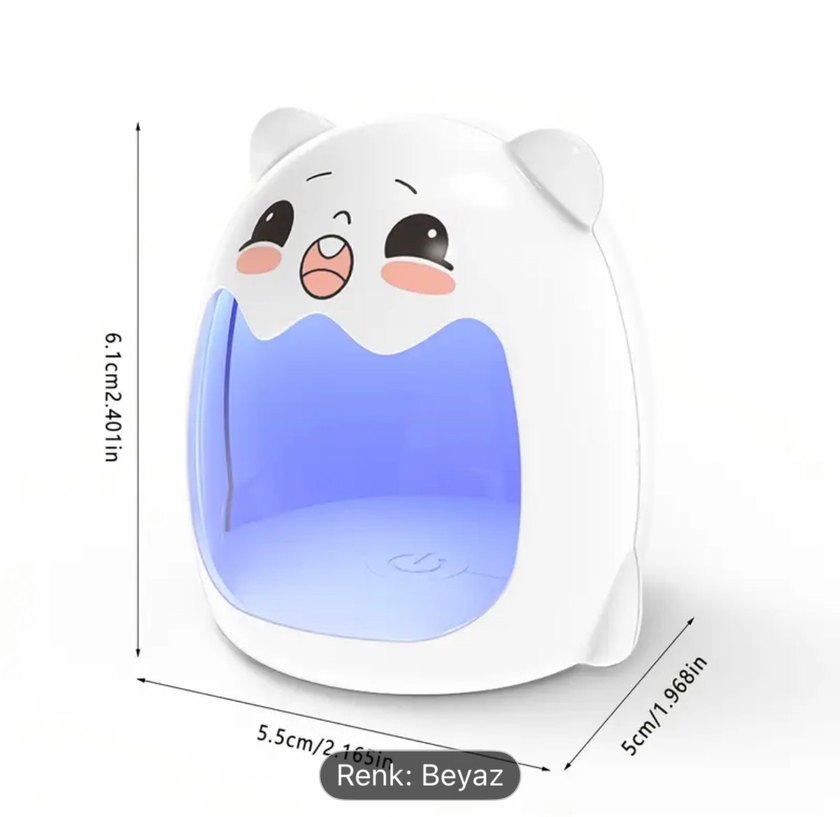 Mini Sevimli Ayı UV/LED Tırnak Jeli Kurutucu - Görsel 3
