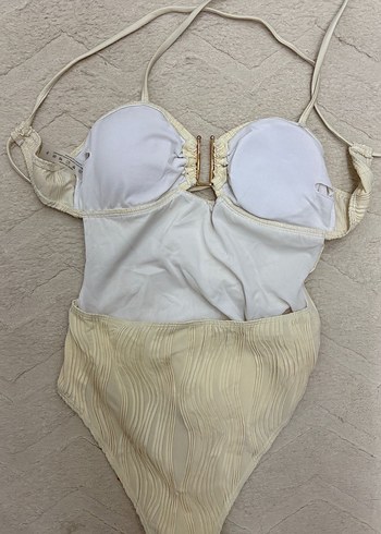 Beyaz Piliseli Strappy Mayo - Görsel 5