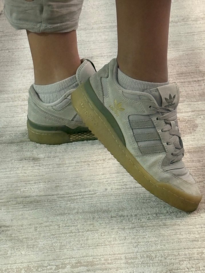 Bej Bağcıklı Kadın Spor Ayakkabı - Görsel 3