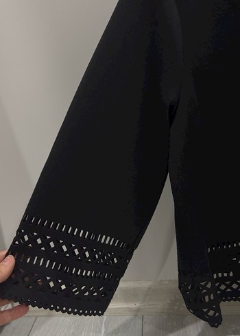 Siyah Kaygan Bluz - Görsel 3