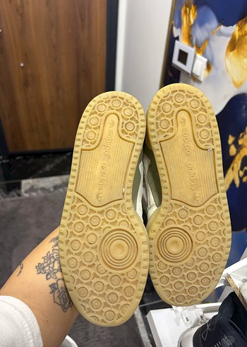 Beyaz Adidas Platform Spor Ayakkabı - Görsel 4