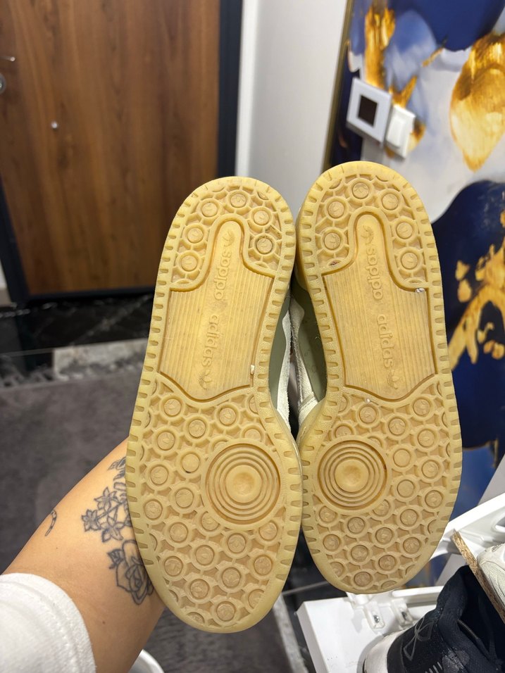 Beyaz Adidas Platform Spor Ayakkabı - Görsel 4