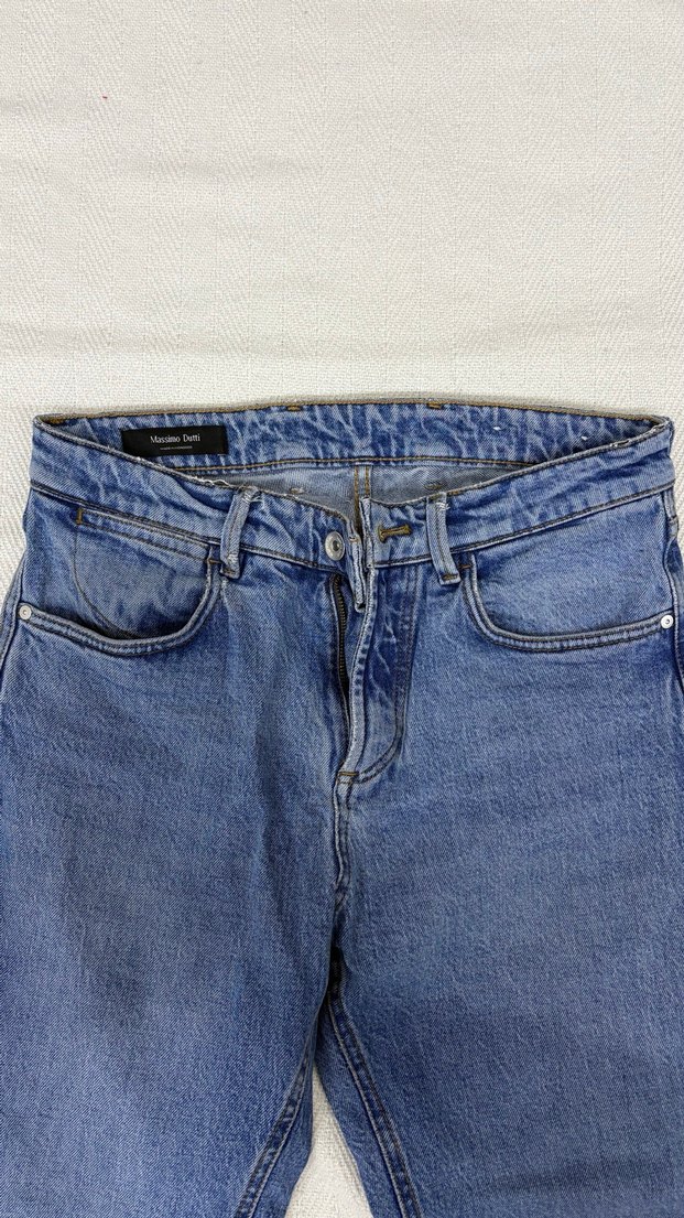 Kadın Mavi Denim Regular Fit Jean - Görsel 3