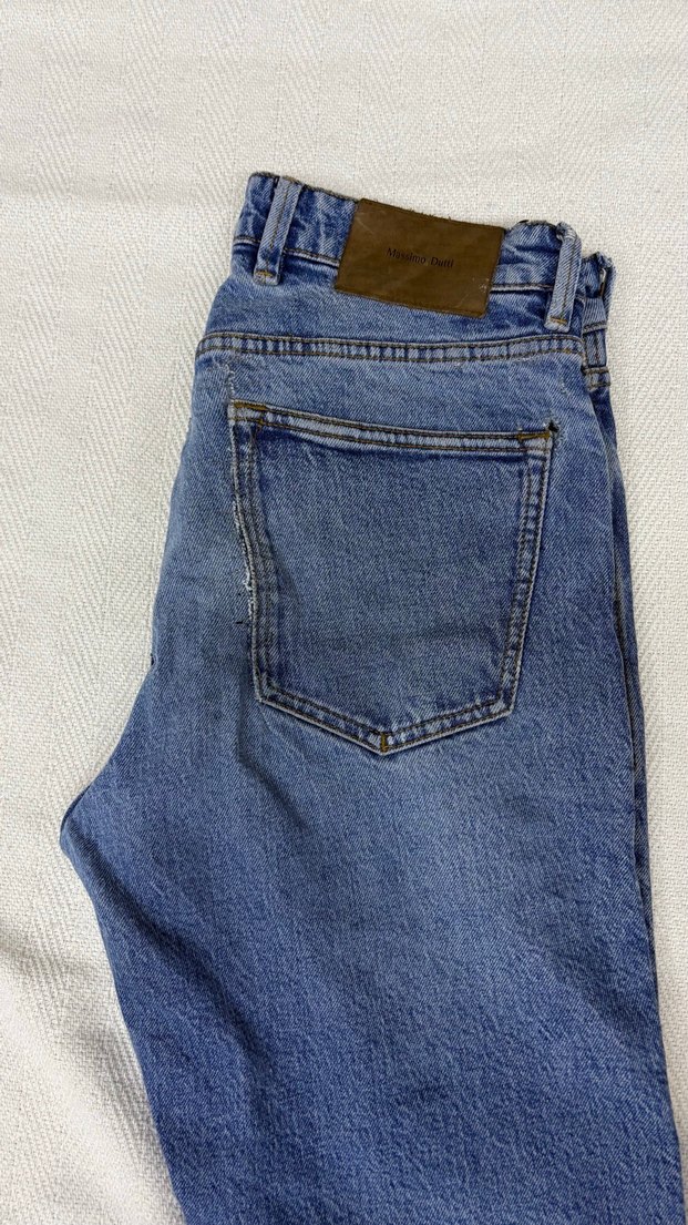 Kadın Mavi Denim Regular Fit Jean - Görsel 2