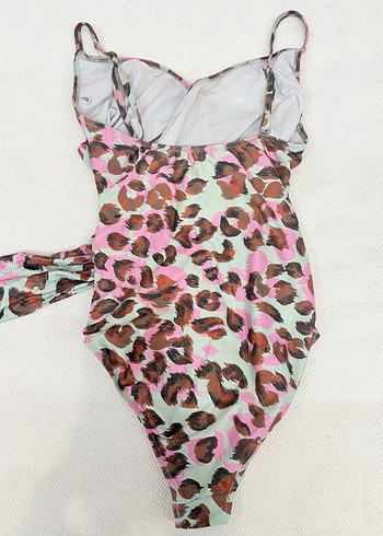 Pembe Bağlamalı Modern Kadın Mayo - Görsel 4