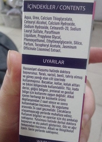 Tüy Dökücü Krem Tüm Cilt tipi Kadın - Görsel 2