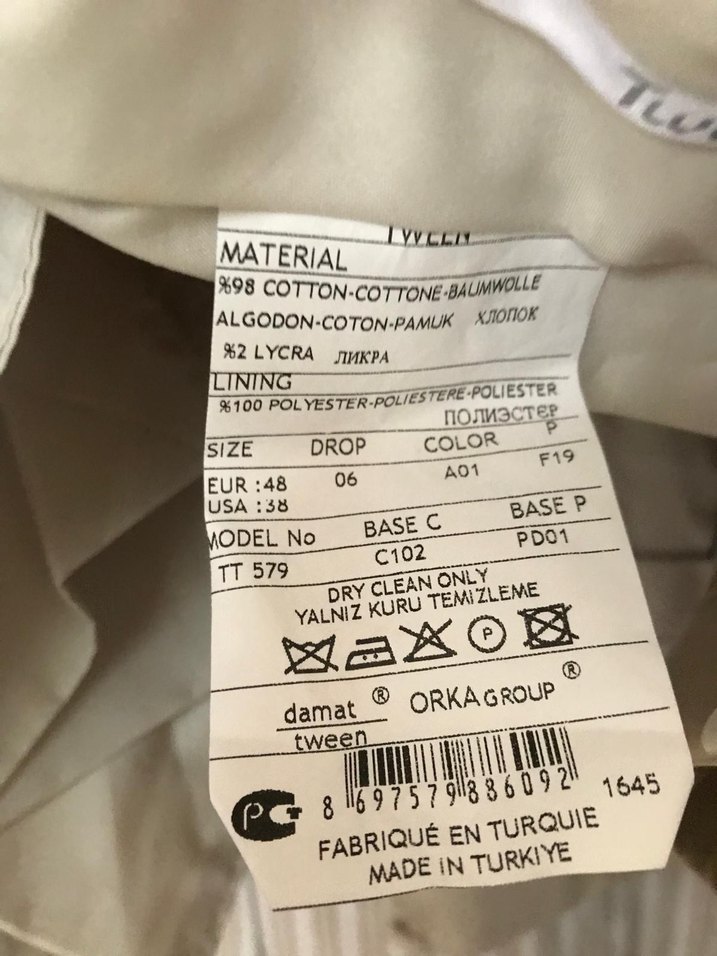 Bej Parlak Takım Elbise 48 beden Yeni - Görsel 2