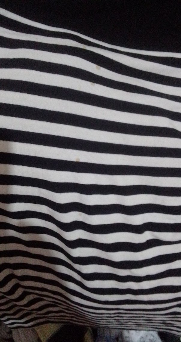 Çizgili Siyah Uzun Kollu Bluz - Görsel 3